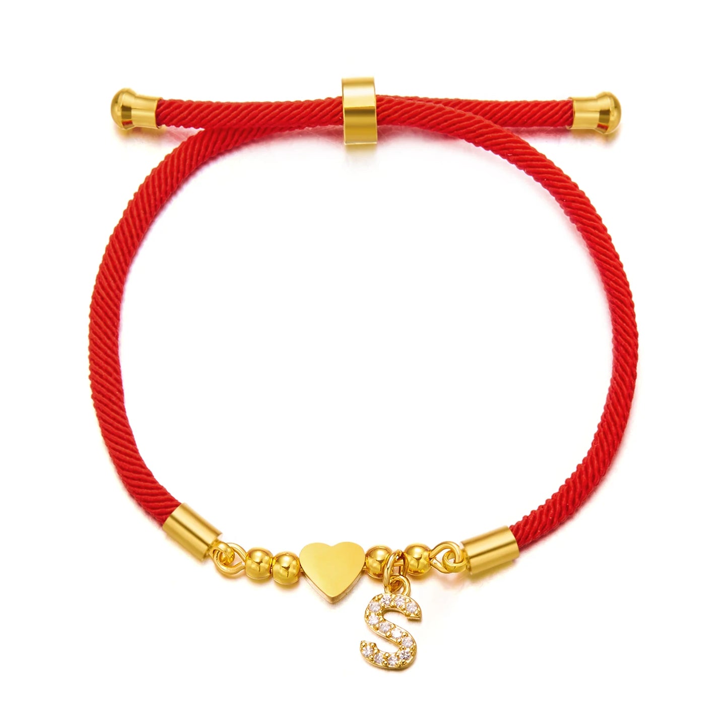 Bracelet initiale A-Z acier inoxydable