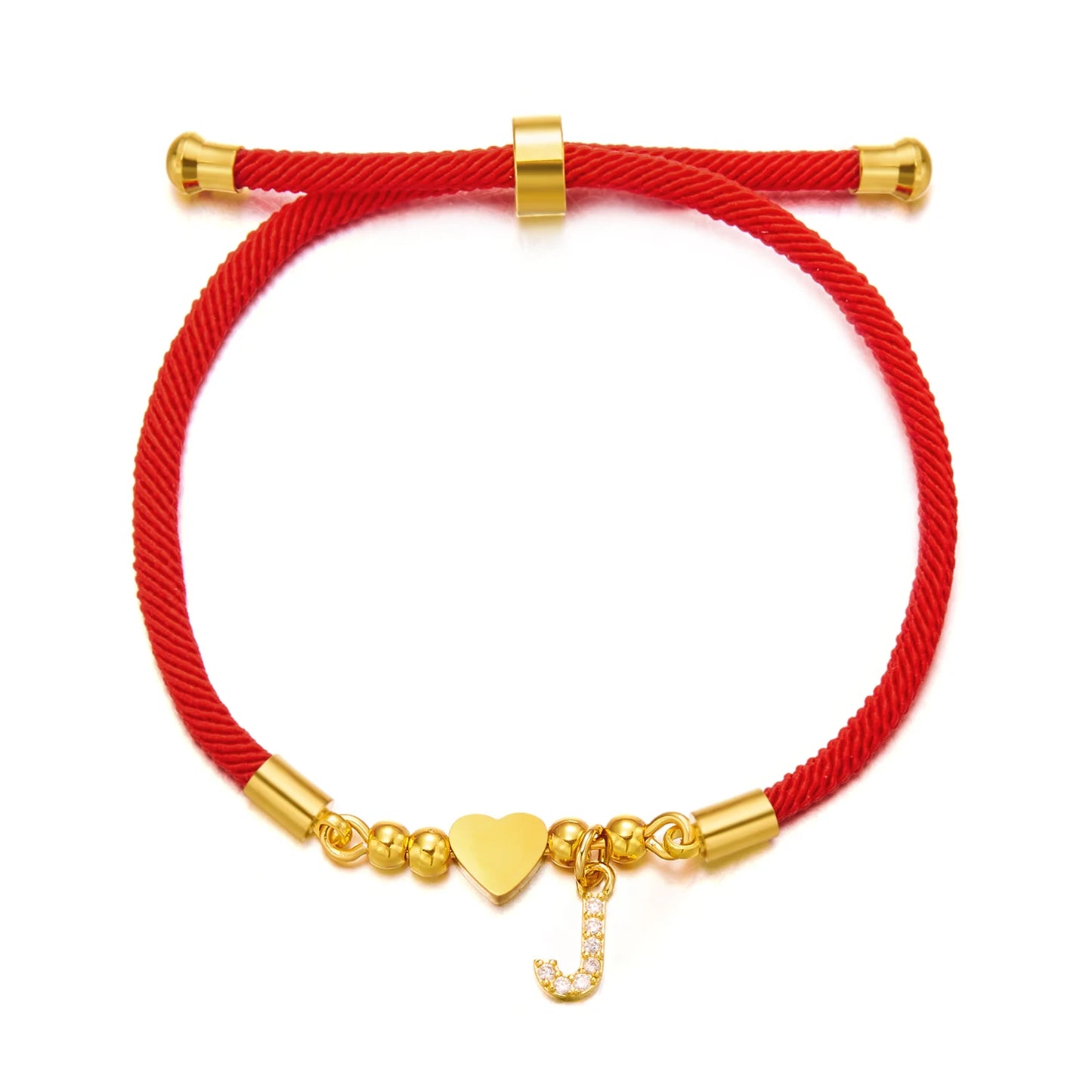 Bracelet initiale A-Z acier inoxydable