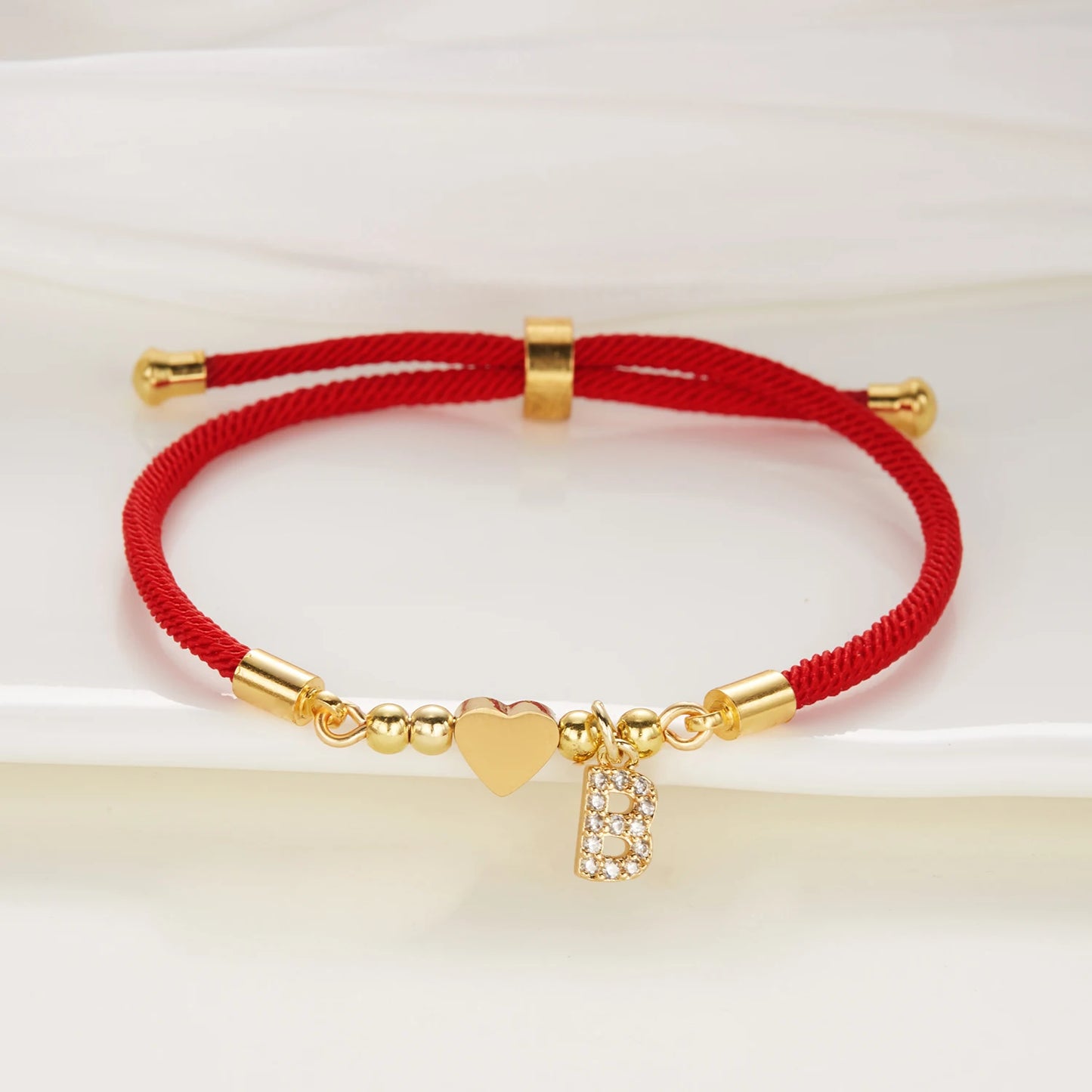 Bracelet initiale A-Z acier inoxydable