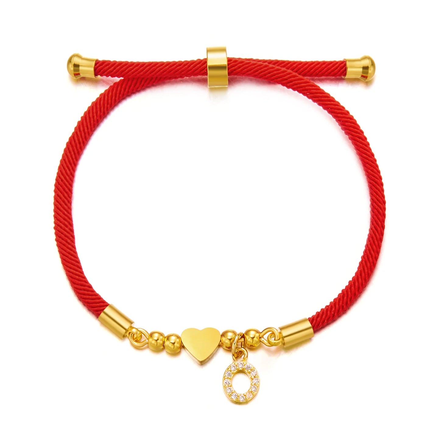 Bracelet initiale A-Z acier inoxydable