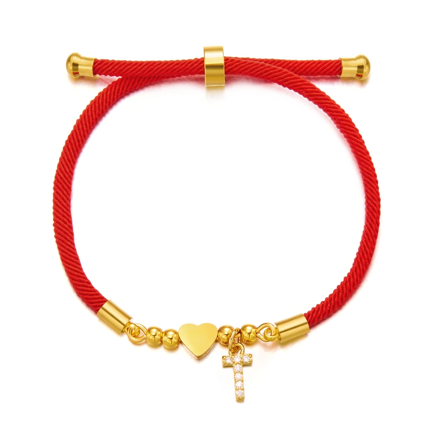 Bracelet initiale A-Z acier inoxydable