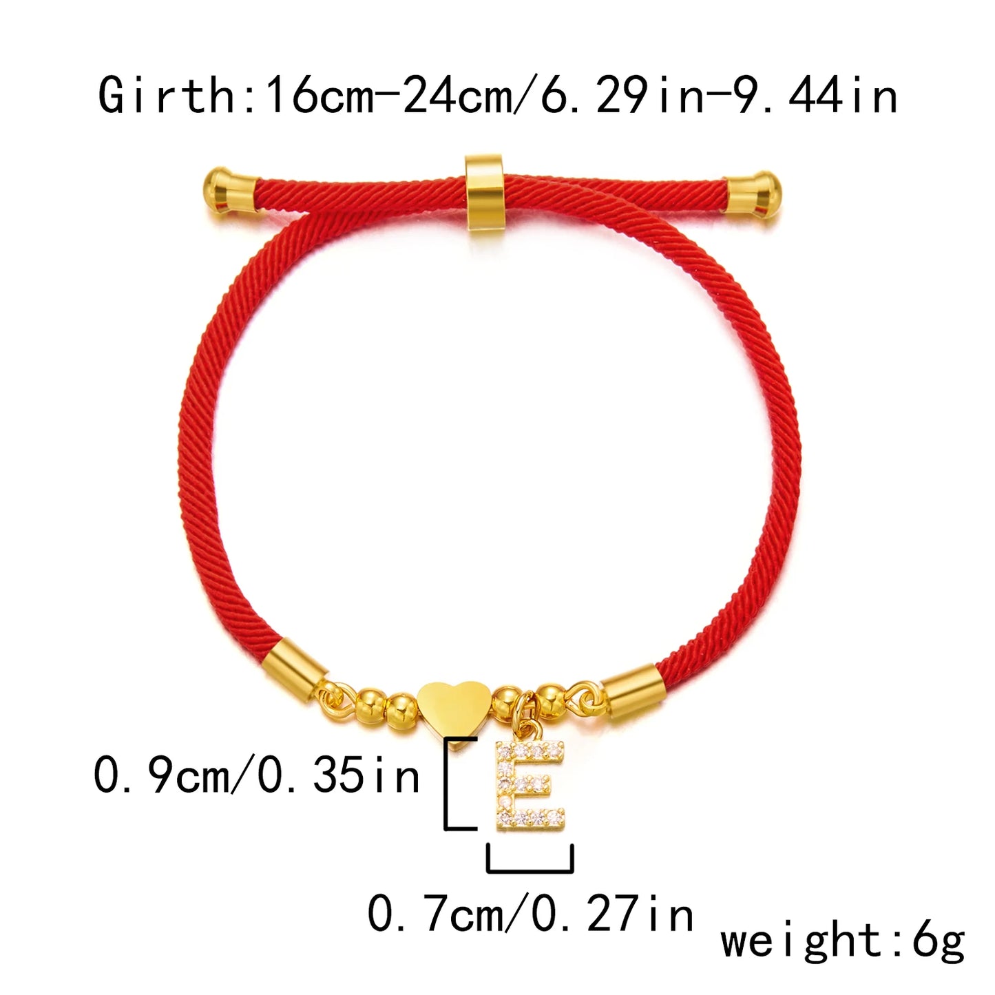 Bracelet initiale A-Z acier inoxydable