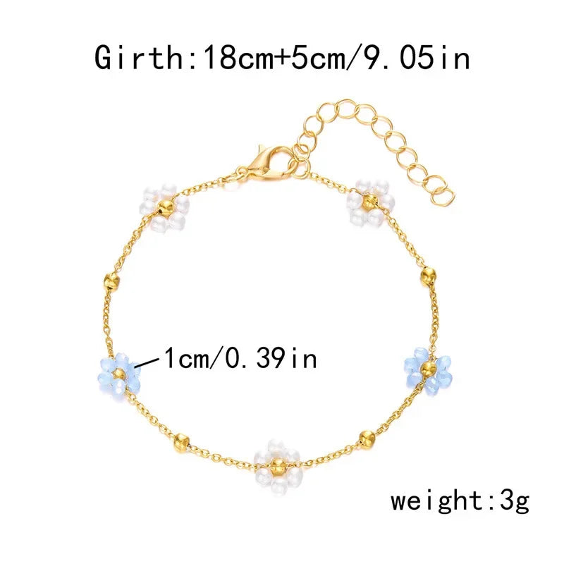 Colliers et  bracelets en cristal et perles