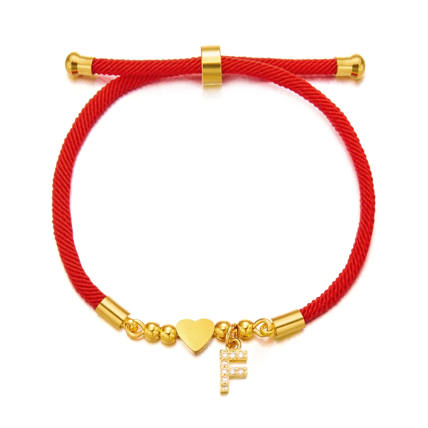 Bracelet initiale A-Z acier inoxydable