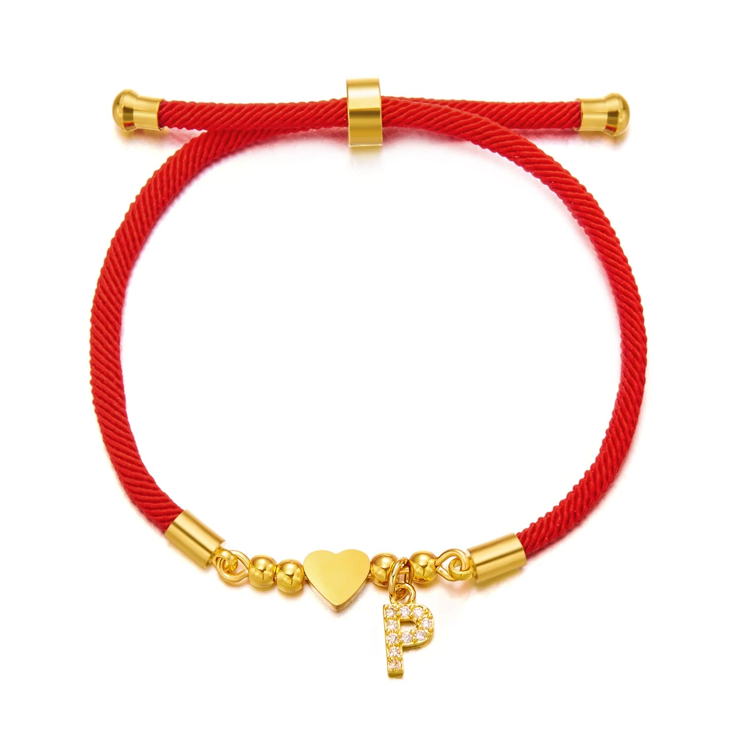 Bracelet initiale A-Z acier inoxydable