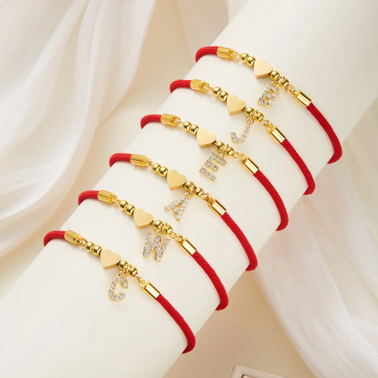 Bracelet initiale A-Z acier inoxydable