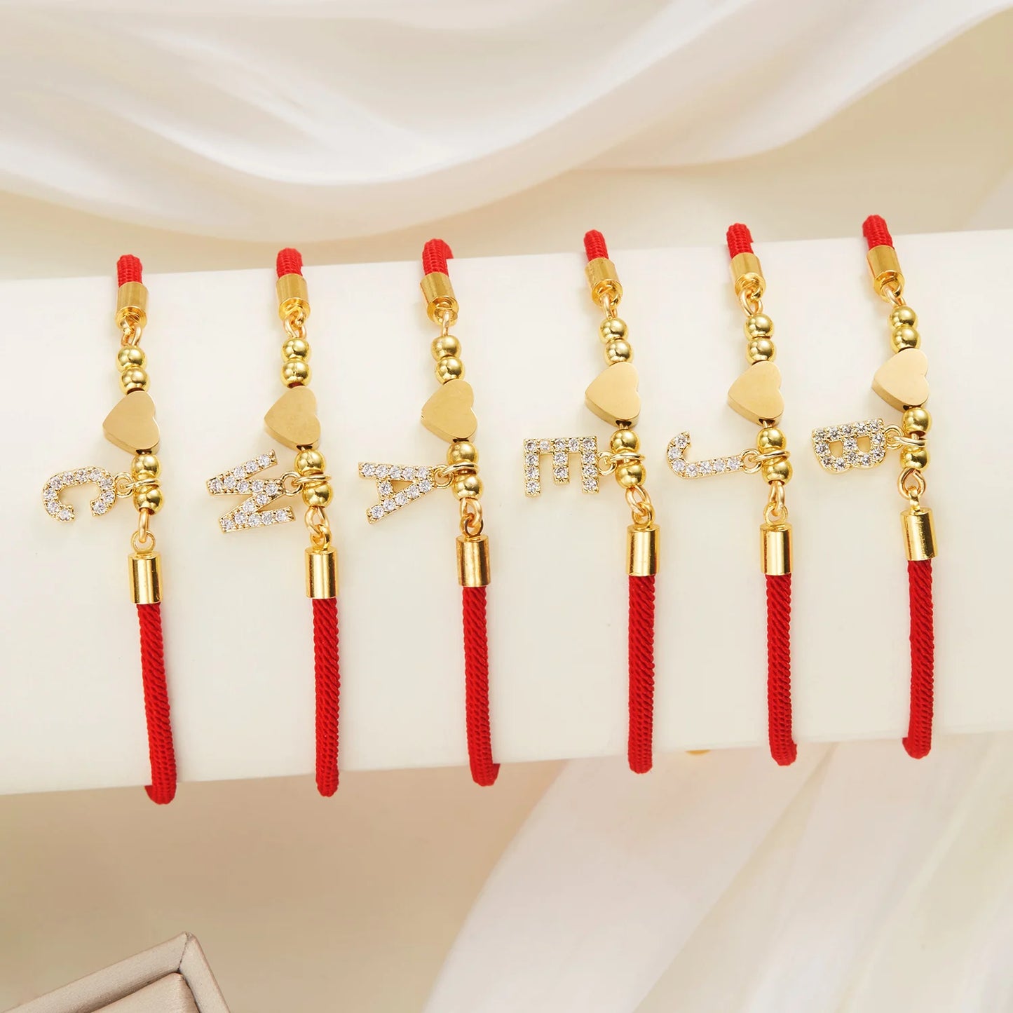 Bracelet initiale A-Z acier inoxydable