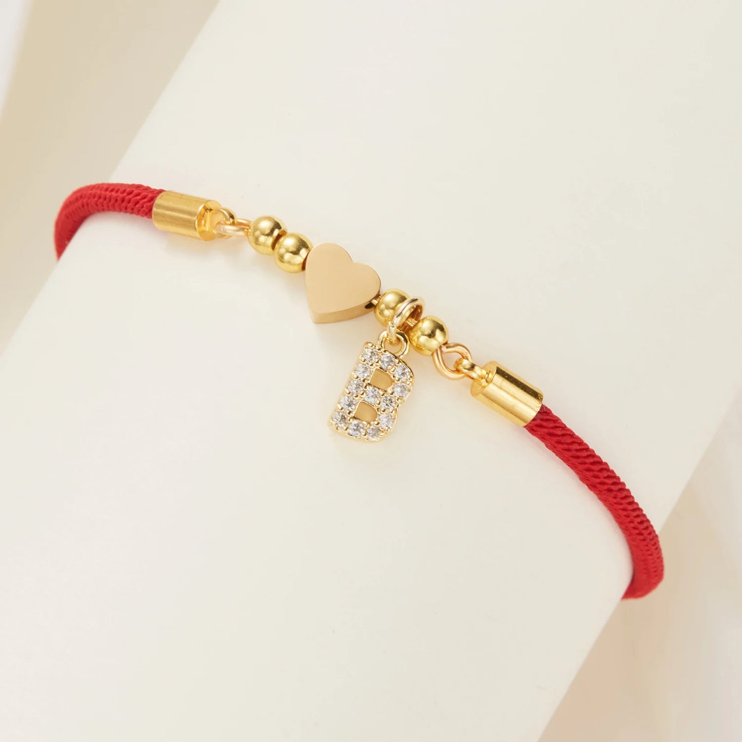 Bracelet initiale A-Z acier inoxydable