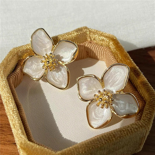 Hibiscus – boucles d'oreilles